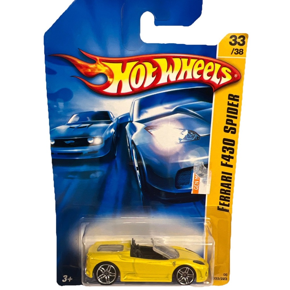 Hot Wheels 2006 First Editions Ferrari F430 Spider Yellow 33/38 J3274